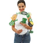 P'tit clown re23250 - set photobooth 12 pices saint patrick