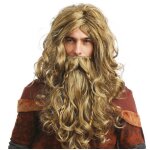 P'tit clown re23290 - perruque et barbe de viking