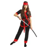 P'tit clown re23315 - dguisement de ninja rouge femme taille l / xl