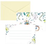 P'tit clown re23326 - lot de 8 cartons d'invitation avec enveloppe champtre