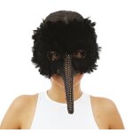 P'tit clown re23374 - loup nez long  plumes noires