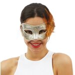 P'tit clown re23378 - loup v�nitien paillet� � plumes