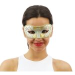 P'tit clown re23400 - loup v�nitien blanc et or