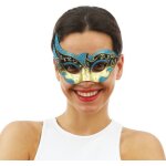 P'tit clown re23405 - loup v�nitien bleu et or
