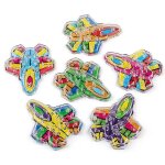 P'tit clown re23465 - lot de 6 mini jouets labyrinthe à billes avion P'tit clown re23465 - lot de 6 mini jouets labyrinthe à billes avion
