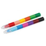P'tit clown re23468 - lot de 2 mini crayons colors