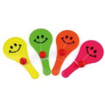 P'tit clown re23488 - lot de 2 mini jouets raquette avec balle P'tit clown re23488 - lot de 2 mini jouets raquette avec balle
