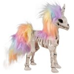 P'tit clown re23532 - d�co squelette licorne arc - en - ciel 21cm
