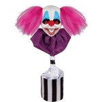 P'tit clown re23535 - d�co t�te de clown rigolant 45cm