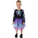 P'tit clown re23559 - costume baby squelette iris fille 104 cm, 3 / 4 ans