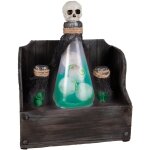P'tit clown re23582 - d�co sonore et lumineuse etag�re avec potions magiques 30 cm