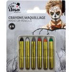 P'tit clown re23605 - lot de 6 crayons maquillage gras coloris halloween