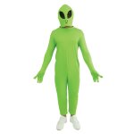 P'tit clown re23742, d�guisement extra - terrestre vert adulte, taille l / xl