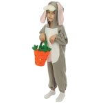 P'tit clown re23837 - dguisement enfant peluche lapin avec panier 5 / 6 ans
