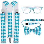 P'tit clown re23848 - set oktoberfest bretelles lunettes et noeud pap
