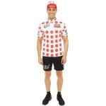 P'tit clown re23887, dguisement cycliste sauciflex blanc / rouge adulte, l / xl