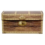 P'tit clown re23895 - coffre de pirate en carton 30 cm
