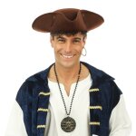 P'tit clown re23896, collier mdaillon de pirate