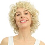 P'tit clown re23984 - perruque sandy boucle blond