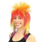 P'tit clown re24008 - perruque punk femme multicolore