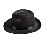 P'tit clown re34760 - chapeau feutre al capone adulte, noir