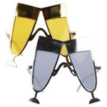 P'tit clown re35027 - lunettes plastique paillettes, flte  champagne, or ou argent (x1)
