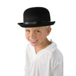 P'tit clown re35161, chapeau feutre melon noir, enfant