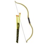 P'tit clown re38003 - arc d'indien avec 3 fl�ches et carquois, 50cm