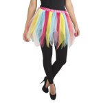 P'tit clown re39909 - tutu en tulle doubl� multicolore