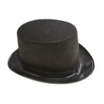 P'tit clown re40004 - chapeau feutre haut de forme 12cm adulte, noir
