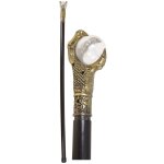 P'tit clown re41035 - canne pommeau boule de cristal 87 cm