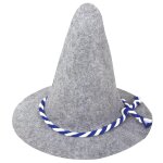 Chapeau de bavarois gris en feutrine souple luxe Chapeau de bavarois gris en feutrine souple luxe