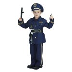 P'tit clown re44108 - dguisement enfant policier taille 4 / 6 ans