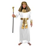 P'tit clown re44453 - d�guisement pharaon adulte blanc, taille s / m