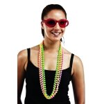 P'tit clown re50105 - lot de 4 colliers 1m en boules plastique dia 10mm, 1m colors