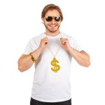 P'tit clown re50301 - set gangster ou rappeur lunettes, collier et bracelet