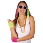 P'tit clown re50561 - set annes 80, mches, boucles d'oreilles, lunettes, mitaines et colliers