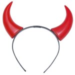 P'tit clown re51306 - serre - tte de diable grandes cornes rouges