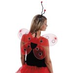P'tit clown re52310 - ailes de coccinelle + serre - t�te - 48 x 45 cm