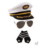 P'tit clown re66645 - set accessoires dguisement capitaine de bateau
