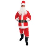P'tit clown re66810 - dguisement de pre nol velours avec accessoires taille xxl