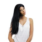 P'tit clown re68039 - perruque cindy, longue raide 60cm, noire