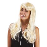 P'tit clown re68060 - perruque lola, longue raide  frange, blond