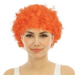 P'tit clown re68100 - perruque courte frise orange