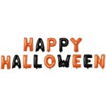 P'tit clown re70811 - ballons alu lettres happy halloween 30 cm