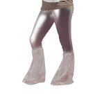 P'tit clown re71922 - pattes d'ph en tissu, sequins argent