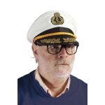 P'tit clown re72391 - casquette de capitaine luxe adulte (taille ajustable)