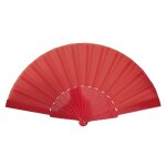 P'tit clown re72984 - eventail en tissu 40 cm, rouge