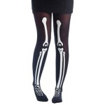 P'tit clown re74171 - collants noir squelette