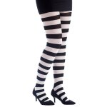 P'tit clown re74714, collants opaques rays blanc et noir